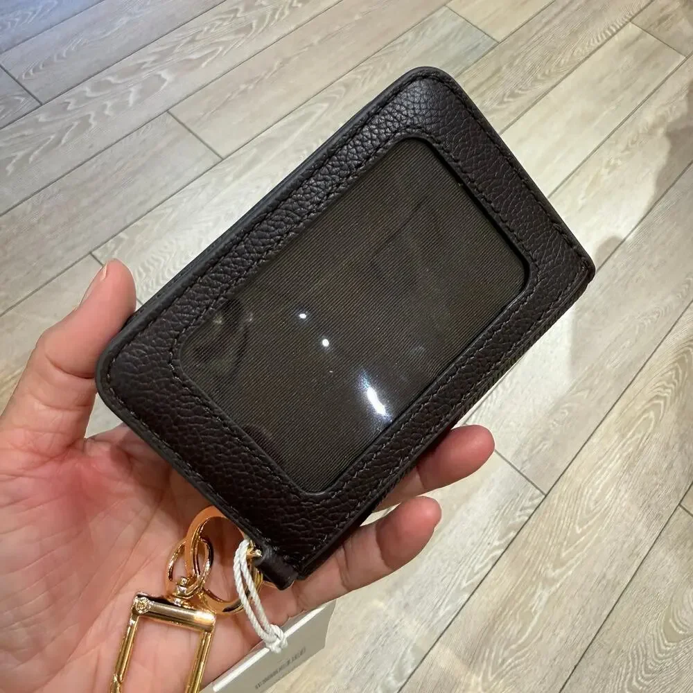 New‼️Tory Burch Thea Flap Card Case 169969 Deep Brown $150